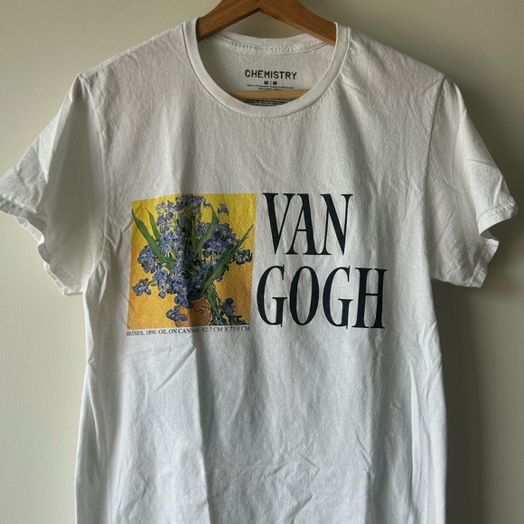 Women’s Medium Chemistry Graphic Tee | Van Gogh Painting Top - Picture 1 of 6